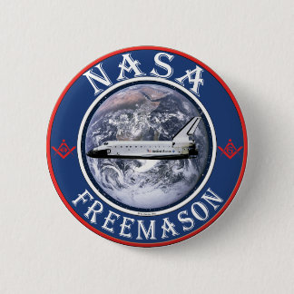 Chapa Redonda De 5 Cm Freemason de la NASA