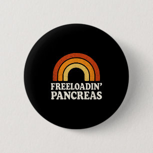 Chapa Redonda De 5 Cm Freloadin Pancreas - Conciencia diabética cómica