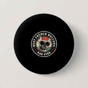 Chapa Redonda De 5 Cm Frenchie Dad Ever Retro Propietario de los amantes