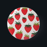 Chapa Redonda De 5 Cm Fresas<br><div class="desc">Ilustración original Caprichoso Siseo ©</div>