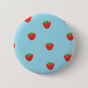 Chapa Redonda De 5 Cm Fresas azules