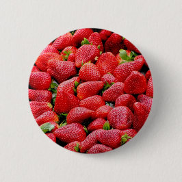 Chapa Redonda De 5 Cm Fresas maduras y exuberantes