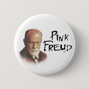 Chapa Redonda De 5 Cm Freud rosado