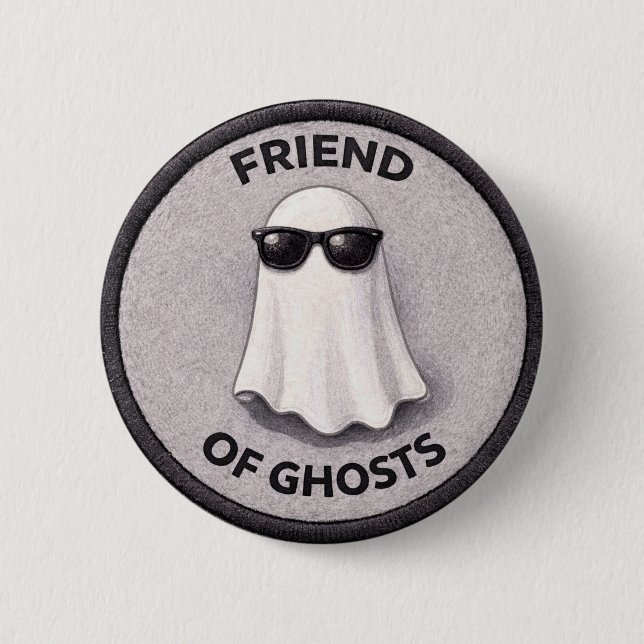 Chapa Redonda De 5 Cm Friend Of Ghosts Button (Anverso)