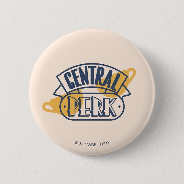 Chapa Redonda De 5 Cm FRIENDS™ | Central Perk (Anverso)