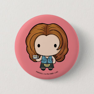 Chapa Redonda De 5 Cm FRIENDS™   Rachel Chibi