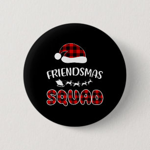 Chapa Redonda De 5 Cm Friendsmas Squad Funny Xmas Light Family Mateo
