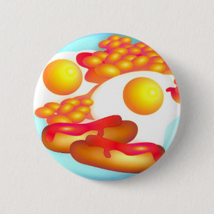 Chapa Redonda De 5 Cm Fritada-para arriba inglesa