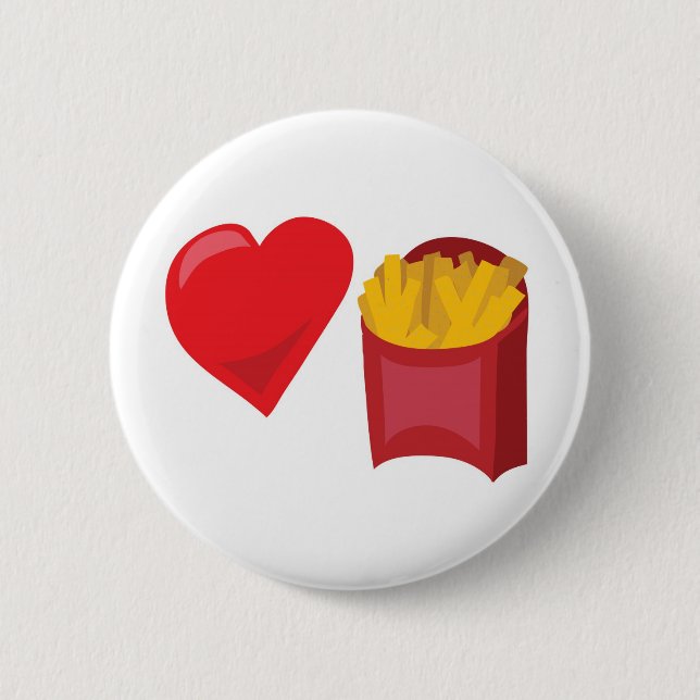 Chapa Redonda De 5 Cm ¡Fritadas del amor!  Personalizable: (Anverso)