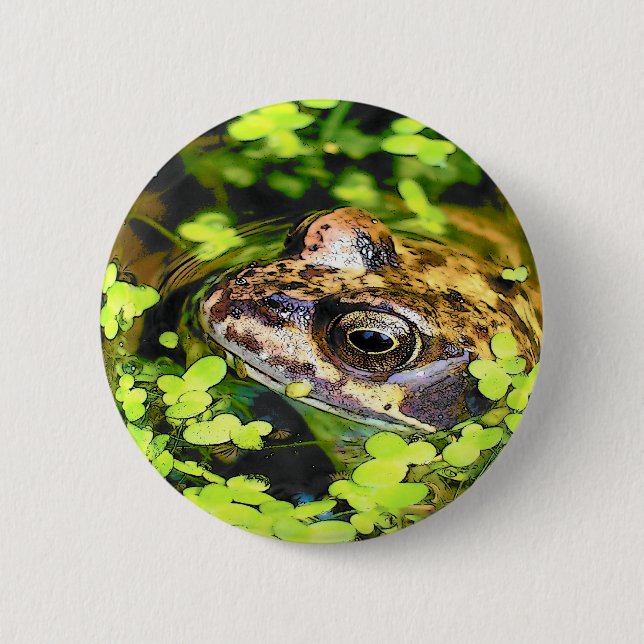 CHAPA REDONDA DE 5 CM FROG (Anverso)
