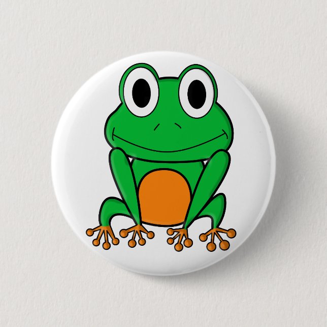 Chapa Redonda De 5 Cm Frog (Anverso)