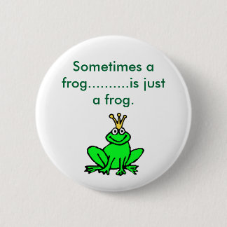 Chapa Redonda De 5 Cm frog_clipart_prince, a veces una rana