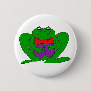 Chapa Redonda De 5 Cm Froggy