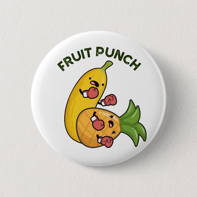 Chapa Redonda De 5 Cm Fruit Punch Funny Bebe Pun (Anverso)