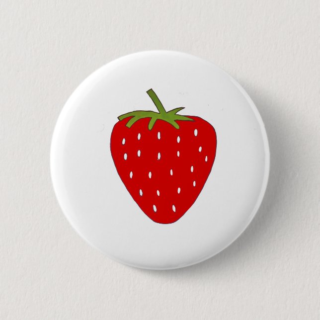 Chapa Redonda De 5 Cm Fruity Strawberry (Anverso)