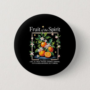 Chapa Redonda De 5 Cm Fruta Cristiana De La Naranja De Fruta De La Vendi