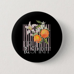 Chapa Redonda De 5 Cm Fruta Cristiana Del Naranja De Fruta Vintage De Es