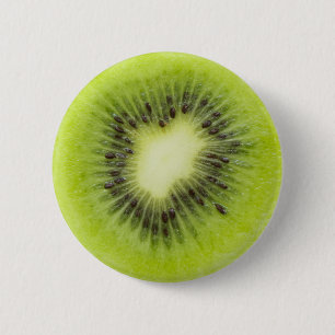 Chapa Redonda De 5 Cm Fruta kiwi fresca. Secador redondo aislado