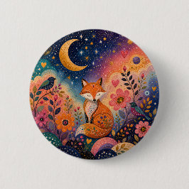 Chapa Redonda De 5 Cm Fuchs im Sternengarten