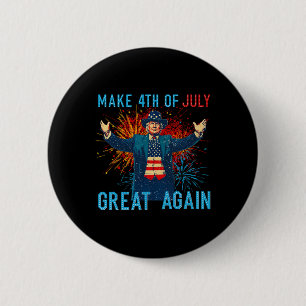 Chapa Redonda De 5 Cm Fuegos Artificiales Divertidos Trump Hacen Que El
