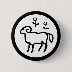 Chapa Redonda De 5 Cm Fuente Zodiac: ARIES + tus colores e ideas