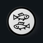 Chapa Redonda De 5 Cm Fuente Zodiac: PISCES   tus colores e ideas<br><div class="desc">Ideas divertidas y bonitos de EDDA Froehlich / EDDArt | Se personaliza fácilmente para tu ocasión añadiendo tus propios símbolos, fondos, detalles de texto, estilo de fuente, tamaño de fuente y color. | Para otras ideas, diseños y productos, no dude en ponerse en contacto conmigo: contact@eddart.de o ver aquí: www.zazzle.com/eddartshop*...</div>