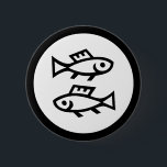 Chapa Redonda De 5 Cm Fuente Zodiac: PISCES   tus colores e ideas<br><div class="desc">Ideas divertidas y bonitos de EDDA Froehlich / EDDArt | Se personaliza fácilmente para tu ocasión añadiendo tus propios símbolos, fondos, detalles de texto, estilo de fuente, tamaño de fuente y color. | Para otras ideas, diseños y productos, no dude en ponerse en contacto conmigo: contact@eddart.de o ver aquí: www.zazzle.com/eddartshop*...</div>