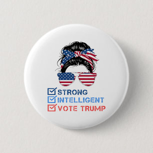 Chapa Redonda De 5 Cm Fuertes Mujeres Inteligentes Para La Mega Comproba