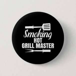 Chapa Redonda De 5 Cm Fumar El Grill Caliente Maestro Bbq Rey Reina Del