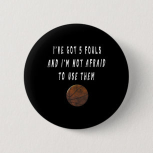 Chapa Redonda De 5 Cm Fun Bysketbyll Jugador Trash Talks Entrenador Gif