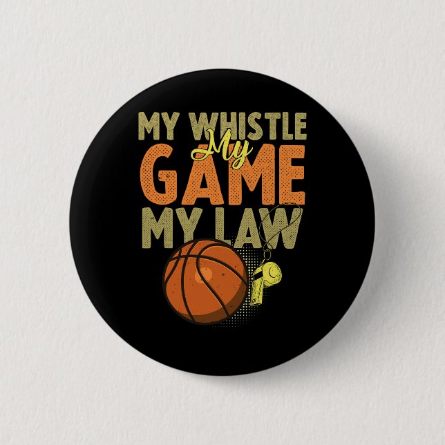 Chapa Redonda De 5 Cm Fun Bysketbyll Referendum Citas Gift I Hoops Ref 1 (Anverso)