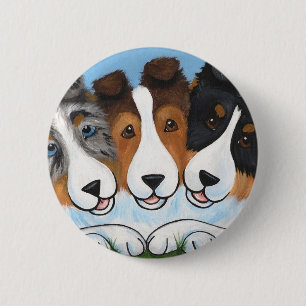 Chapa Redonda De 5 Cm Fundas de "BFF", triples colores y estanterías par