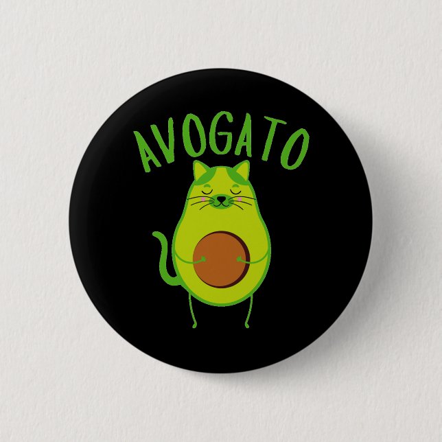 Chapa Redonda De 5 Cm Funny Avogato (Anverso)
