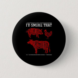 Chapa Redonda De 5 Cm Funny Bbq Chef Gift Barbecue