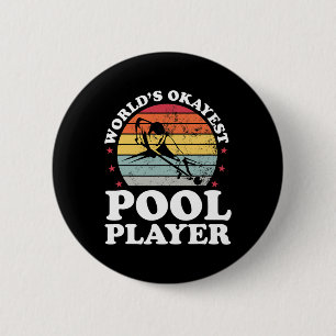 Chapa Redonda De 5 Cm Funny Billiards Lover Dad Fath