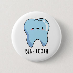 Chapa Redonda De 5 Cm Funny Bluetooth Técnica Blue Tooth Pun