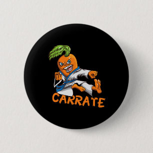 Chapa Redonda De 5 Cm Funny Carrate Carrot Karate Mail Martial Arts Mart