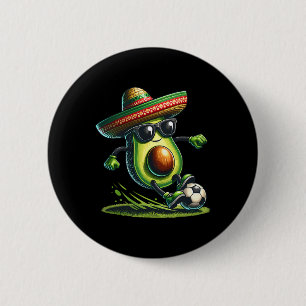 Chapa Redonda De 5 Cm Funny Cinco De Mayo Aguacate Con Habilidades De Fú