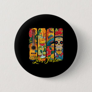 Chapa Redonda De 5 Cm Funny Cinco De Mayo Deja Fiesta Sombrero Gorra Gui