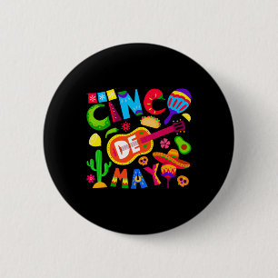 Chapa Redonda De 5 Cm Funny Cinco De Mayo Mexo 5 De Mayo Lets Fiesta