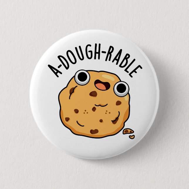 Chapa Redonda De 5 Cm Funny Cookie Pun (Anverso)