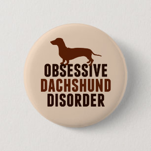 Chapa Redonda De 5 Cm Funny Dachshund Lover