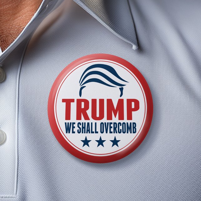 Chapa Redonda De 5 Cm Funny Donald Trump - Sobrepondremos (Trump 2024 Button)