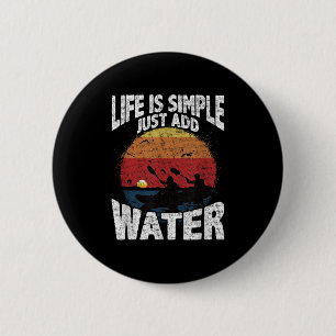 Chapa Redonda De 5 Cm Funny fan del Kayak Graphic Sunset Watersports