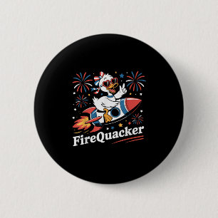 Chapa Redonda De 5 Cm Funny Firequacker Se Independencia De Camisas El 4