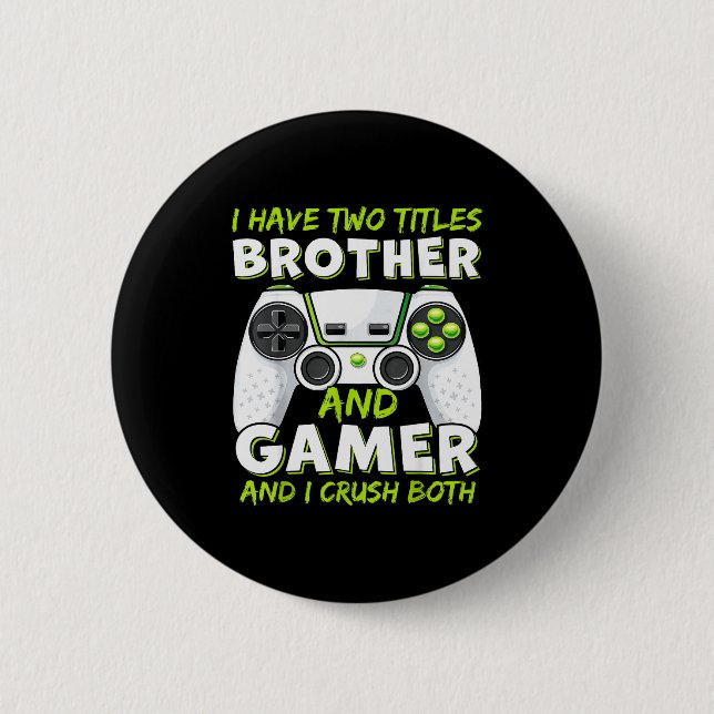 Chapa Redonda De 5 Cm Funny Gaming Boys Girls Men Gamer Video Game  (Anverso)