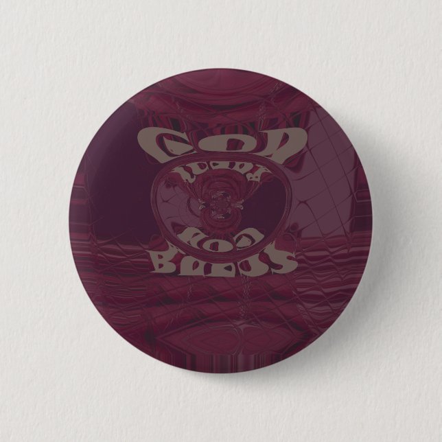 Chapa Redonda De 5 Cm Funny God Bless  kenya  Hakuna Matata Giraffes wov (Anverso)