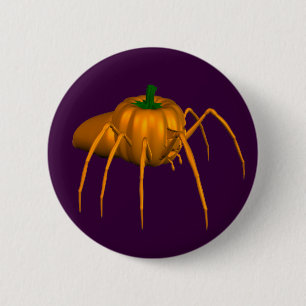 Chapa Redonda De 5 Cm Funny Halloween Spider
