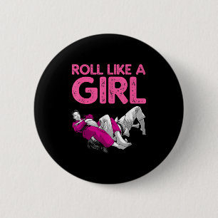 Chapa Redonda De 5 Cm Funny Jiu Jitsu Arte Para Mujeres Chicas Niños Bra