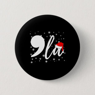 Chapa Redonda De 5 Cm Funny Kamala Harris 2024 Comma La Navidades Para M